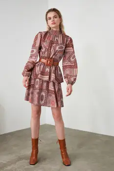 

Trendyol Flounces Balloon Sleeve Dress TWOAW21EL0402