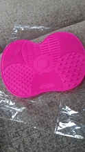 Pincel de maquillaje de silicona limpiador de La Fundación Cosmética Maquillaje cepillo limpiador de Gel alfombrilla de limpieza de herramienta de mano Dropshipping. Exclusivo.