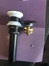 Drain Bathroom Black Dual-Style Clic-Clac Basin Sink Lavatory Waterlet Pop-Up POIQIHY