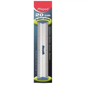 

Ruler with double decimeter in AlluminioMaped3.05