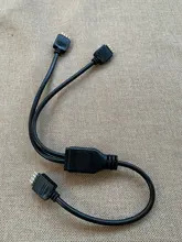 Conector de cinta LED RGB de 4 pines, 1 a 1, 2, 3, 4 y 5 enchufes, Cable bifurcador de corriente, aguja de 4 pines, conector hembra, Cable para tira de luz Led RGB