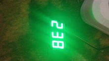 AC 70-500V 0,56 LED Digital del voltímetro del medidor de voltaje de voltios de instrumento herramienta 2 cables rojo verde azul pantalla 110V 220V de 0,56 pulgadas