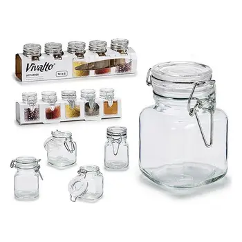 

Glass Jar 5 (5 Pieces) (5 x 8 x 6,5 cm)