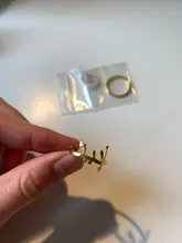 Árabe anillo de nombre s personalizado anillo de nombre para las mujeres árabe cartas anillos de acero inoxidable Alá espiral anillo de nombre s musulmán Bijoux