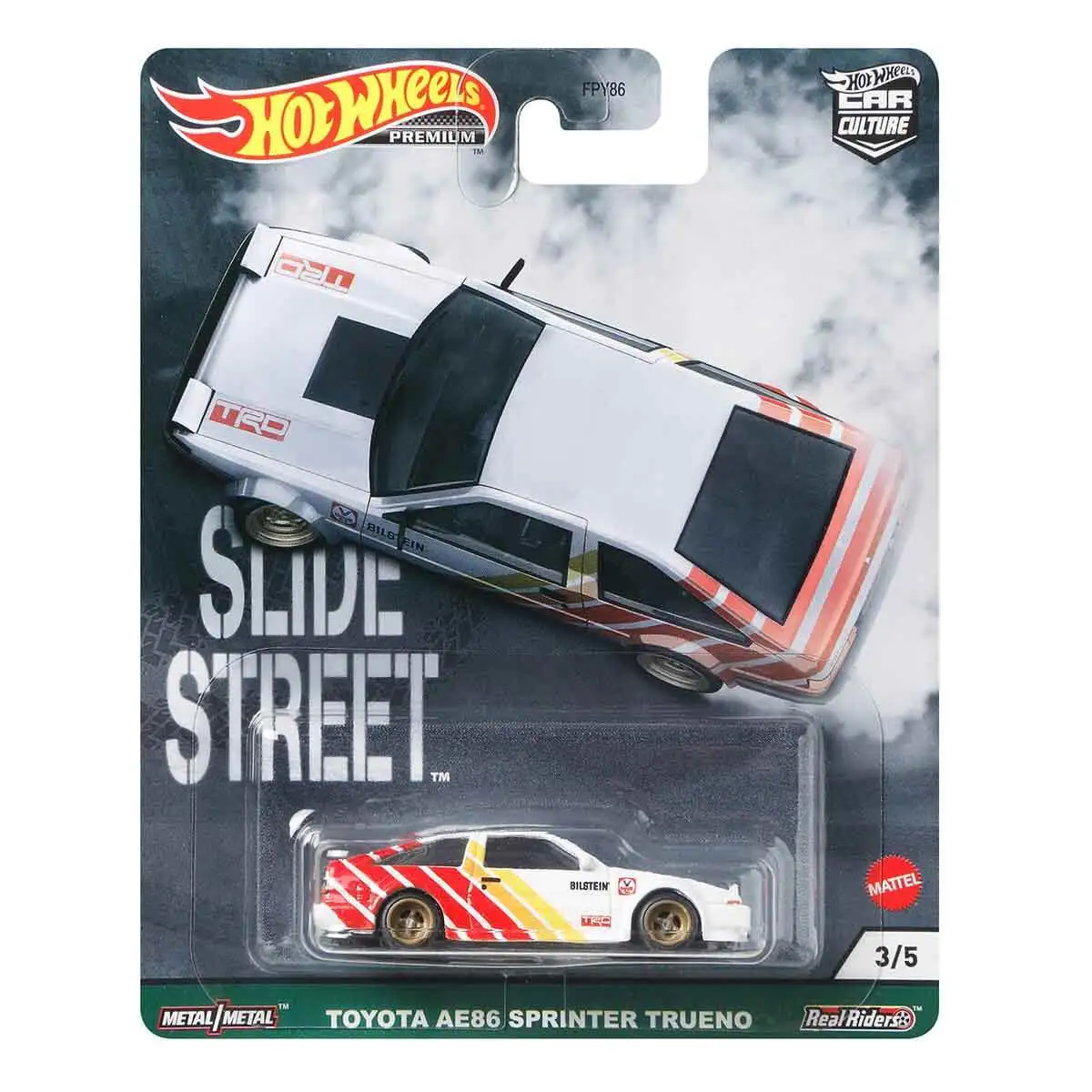 Hot Wheels 2021 Car Culture Slide Street Toyota AE86 Sprinter Trueno металлический чехол Подарок для ребенка