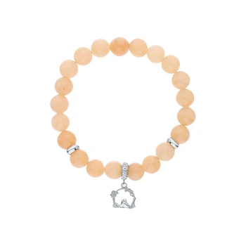 

Silver Bracelet with agate sunlight sample 925