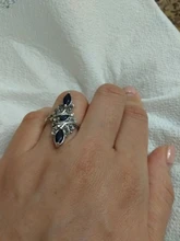 Clásico de moda de anillo de boda azul exquisito anillo de circón para mujer 2020 nueva moda joyería de la boda de regalo de Año Nuevo