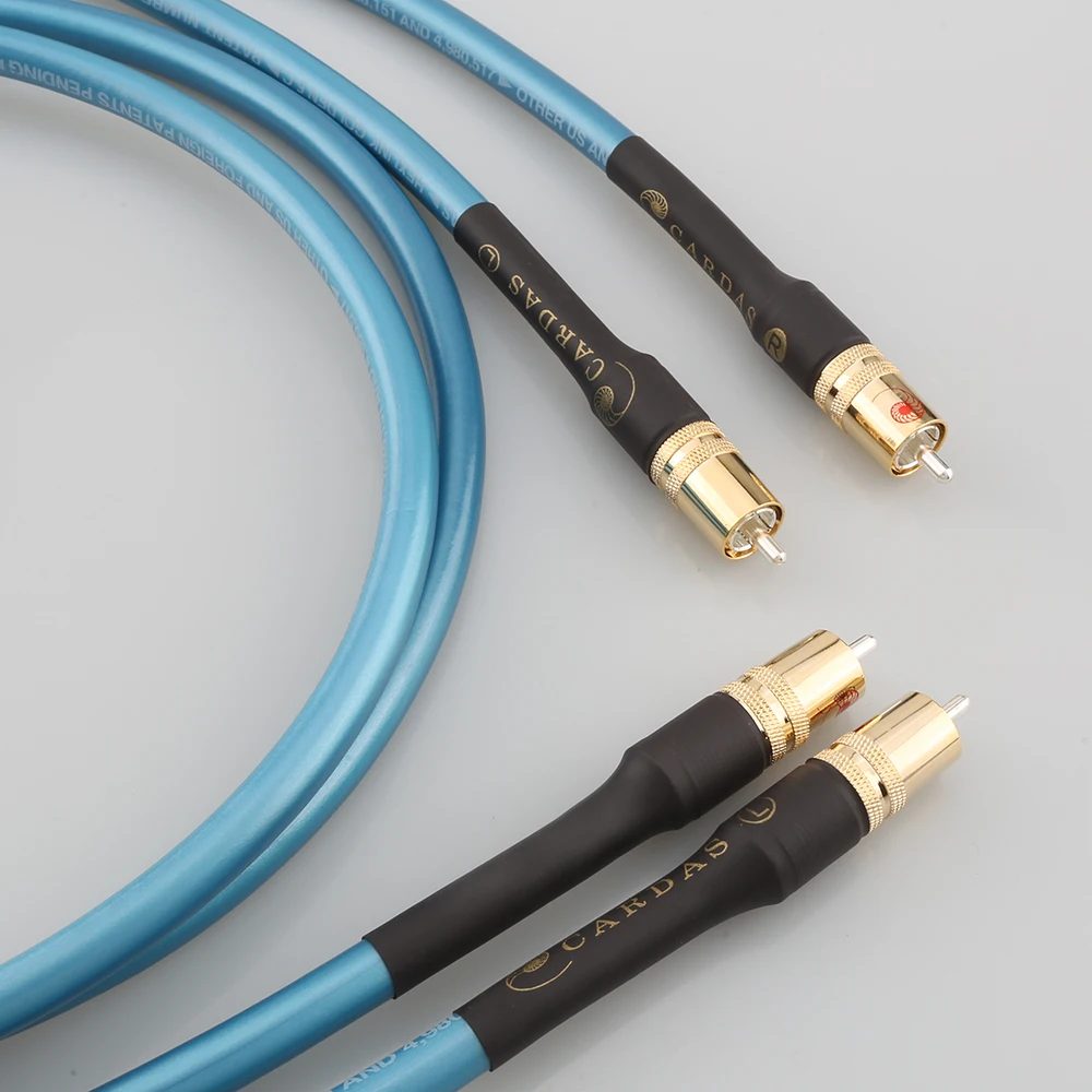 Cardas-cobre Livre de Oxigênio e Prata Chapeado Blindagem Cabo de Áudio Hifi Amplificador de Áudio Canon Cabo de Sinal Rca Lotus para Xlr