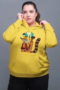 

Angemiel Wear Cool Rigby Yellow Women 'S Hooded Sweatshirt