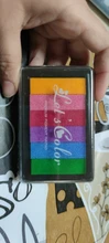 Almohadilla de tinta no tóxica de seguridad, 6 colores, almohadilla de tinta creativa de arco iris, sello de goma a base de aceite para impresión de dedos de niños, regalo artístico para niños
