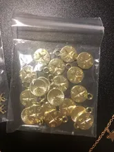 Eruifa-20 Uds. De 12mm de abalorios de aleación de Zinc, collares al por mayor, pendientes, pulsera, joyería hecha a mano, 2 colores