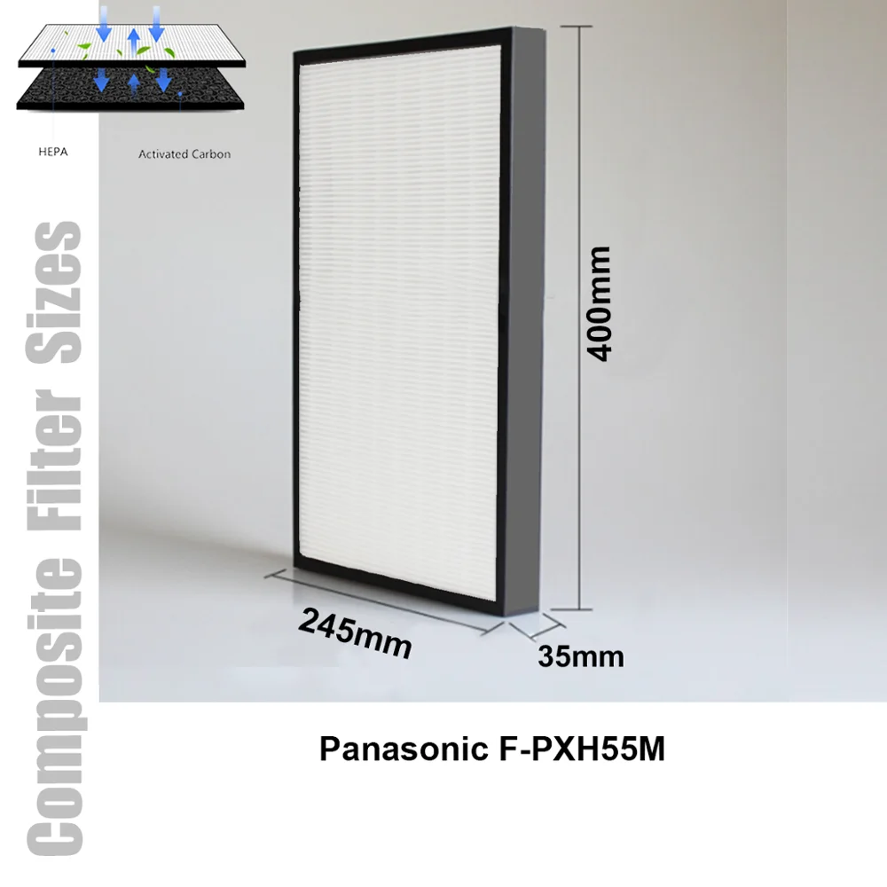Очиститель воздуха Panasonic F-PXH55M совместимый с фильтром Hepa Carbon и защитным ионами