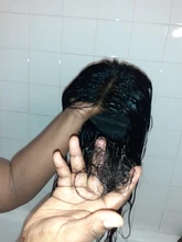 TIANTAI-Peluca de cabello humano liso para mujer, postizo de encaje con cierre de 4x4 28 pulgadas, pelo Remy brasileño con densidad de 150