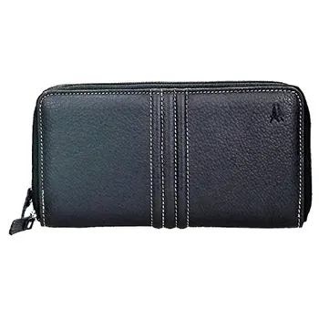 

Women's wallet in premium leather with ticket and purse compartment (19,5x9,5 cm) made in Spain