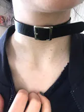 Gargantilla Punk de cuero gótico para mujer y niña, Collar de moda, Gargantilla, joyería, 1 unidad
