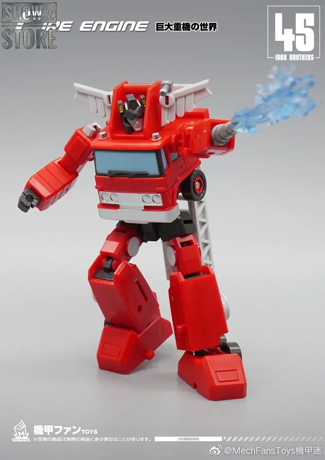 [Show. Z] MechFansToys мех вентиляторы игрушки MFT MF-45 MF45 пожарный двигатель Инферно и MF-46 MF46 кран грейфер набор 2 трансформации