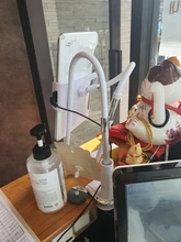 Soporte para tableta de 130cm de largo para brazo y cama, Clip de escritorio para iPad, soporte para tableta de 4,0 pulgadas a 10,6 pulgadas