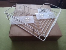 Organizer Rack Shelves Wall-Storage Showers Stainless-Steel Metal Kitchen Fitted Punch-Free-Firm