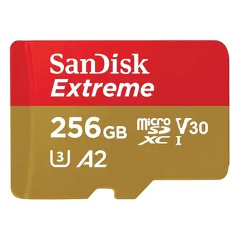 

Sandisk 256GB Extreme microSDXC flash memory card Class 10