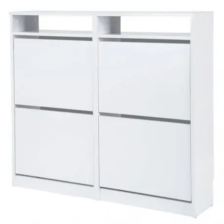 Shoe cabinet wooden 4 folding doors to test from dust Storage font b closet b font
