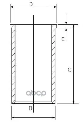 Гильза Цилиндра Vw Lt/T4 2.5tdi Acv/Agx/Ahy Goetze арт. 14-020420-00
