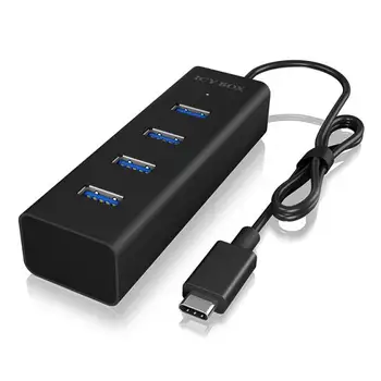 

HUB BLACK TYPE-C TO 4 PORT USB 3.0