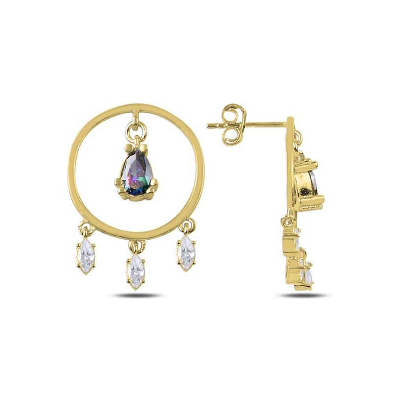 

Armagano Mystic Zircon Cubic Zirconia Drop Dangle Studded Earrings