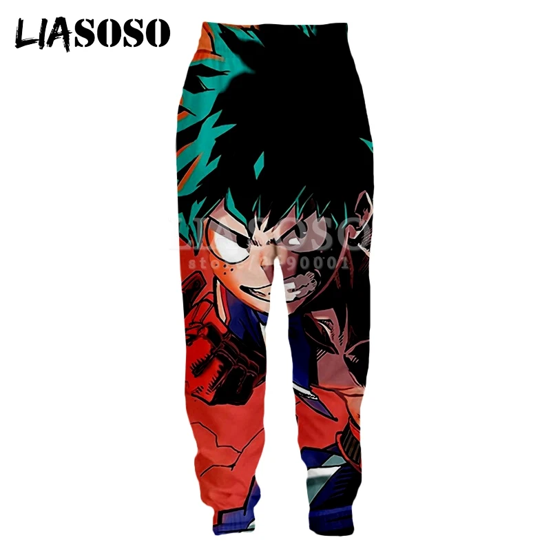 4 LIASOSO, хит, Harajuku, аниме, Boku, No Hero Academy, 3D принт, для мужчин и женщин, повседневные, хип-хоп, спортивные штаны, для бега, тренировочные штаны, G3133 - Цвет: 4
