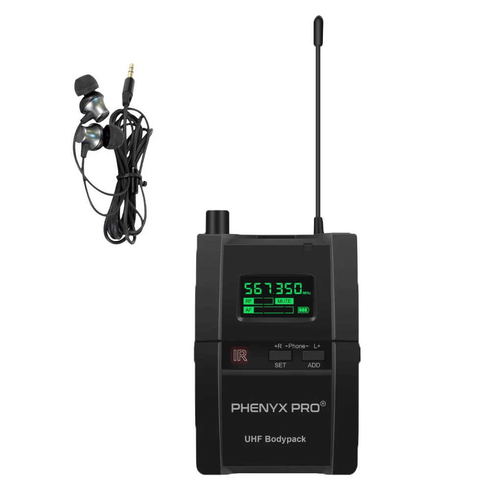 Phenyx Pro PTM10 5 pcs Stereo Wireless In Ear Monitor System Bodypack