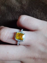 De Lujo mujer chica de cristal anillo de piedra de circonia cúbica bohemios plata Color blanco rosa amarillo anillo promesa anillos de compromiso para las mujeres