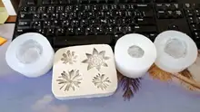 Silicone Mold Candle-Mould Peony Flower Home-Decor Plaster Handmade DIY Aroma
