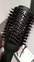 Secador de pelo 2 en 1 de un paso, voluminizador, cepillo de aire caliente, Alisador, rizador, cepillo para usar con secador de cabello