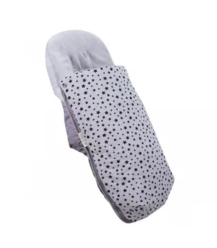 

Universal waterproof footmuff with fleece lining for stroller and pram