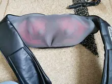 (Con caja de regalo) JinKaiRui U forma eléctrica Shiatsu espalda cuello hombro cuerpo masajeador infrarrojo masaje caliente coche/hogar masajeador