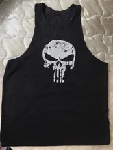 Camiseta sin mangas con estampado de calavera para hombre, Camiseta de tirantes de ropa de gorila para gimnasio y culturismo, envío gratis, 2019