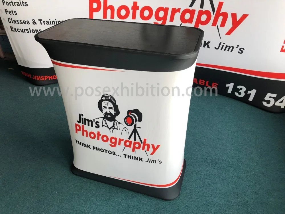 Custom Aluminum Tube Tension Fabric Backdrop Stand Display1