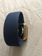 Correa de bucle Solo para Apple Watch, banda de 44mm y 40mm para iWatch de 38mm y 42mm, pulsera de silicona elástica para Apple watch Series 5 3 4 SE 6