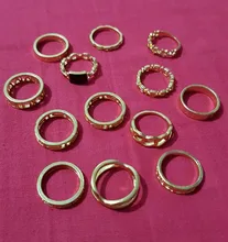 Tocona-Anillos de oro con piedras de cristal cuadradas brillantes para Mujer y hombre, Charms de estrellas geométricas, joyería para Mujer, venta al por mayor 9071