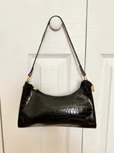 Bolso Baguette de piel de cocodrilo para mujer, bolsas de mensajero de hombro para mujer, bolsos de cuero de marca de lujo, bolsos cruzados, novedad de 2020