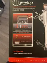 HATTEKER-cortadora de pelo para hombre, cortador de barba profesional, inalámbrico, recargable, Kit de barbería, gran potencia