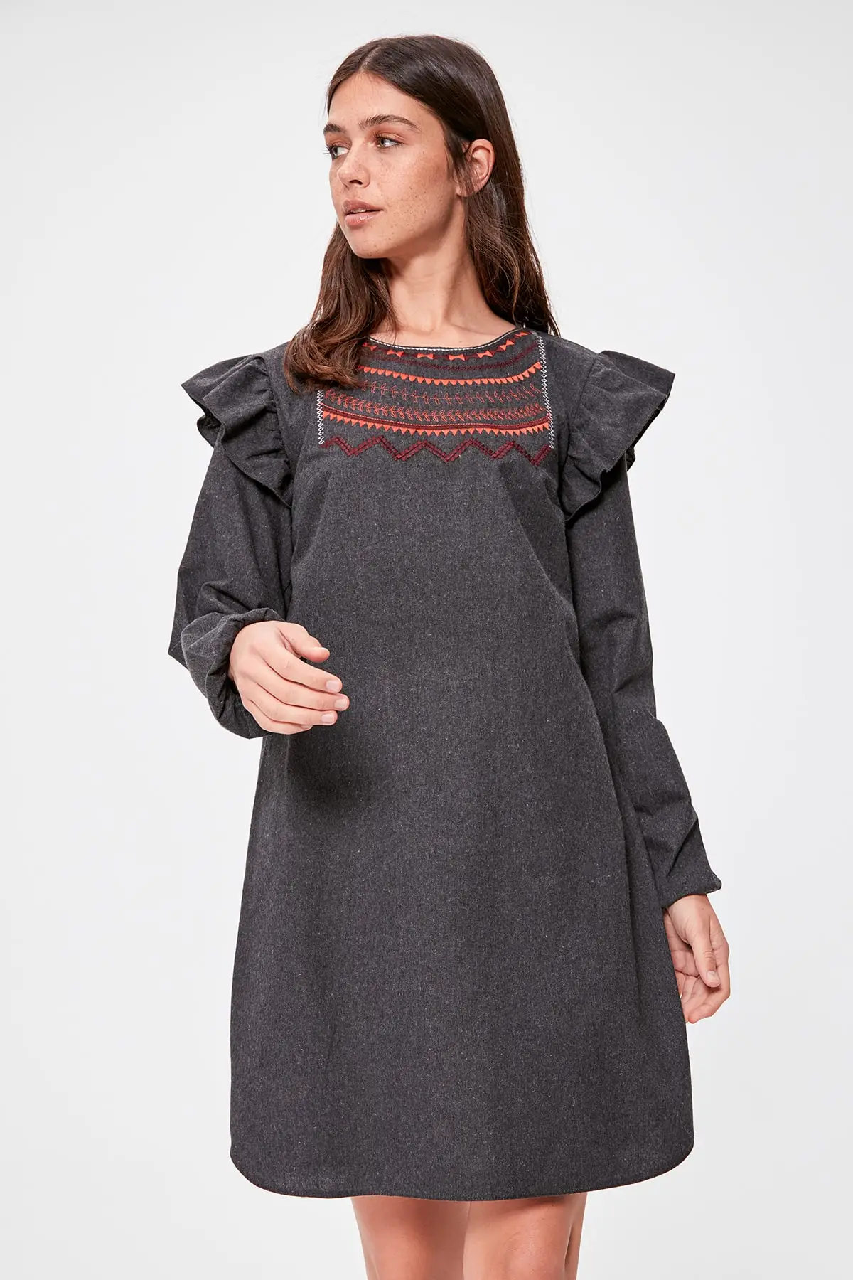 Trendyol Embroidered Dress TWOAW20EL1652