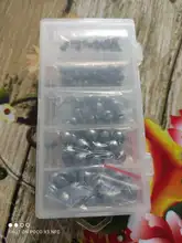 Unids/caja de plomo de mordedura abierta, clip de pesca desnuda, mordedura redonda, plomada, aparejos de pesca auxiliares, 100