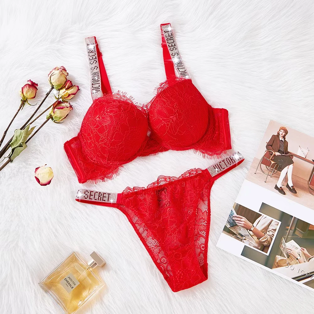 Comfort Femme Sexy Lingerie Ensemble Push Up Bra Victoria's Secret Lingerie Ensemble Femme 2 Pièces Brand Sous Vetement Femme