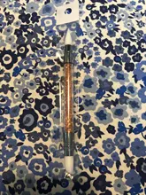 Pluma de pincel para arte de uñas, cabeza de silicona, grabado repujado, escultura hueca, herramientas de manicura acrílica, diamantes de imitación de cristal, 2 vías, 1 ud.