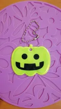 Reflector reflectante de monstruo de calabaza para Halloween, colgante de advertencia de seguridad, luz reflectante, llavero de reflexión, regalo para andar en bicicleta nocturna