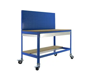 

WORK BENCH SIMONWORK WITH WHEELS BT2 BOX 1500 BLUE/WOOD