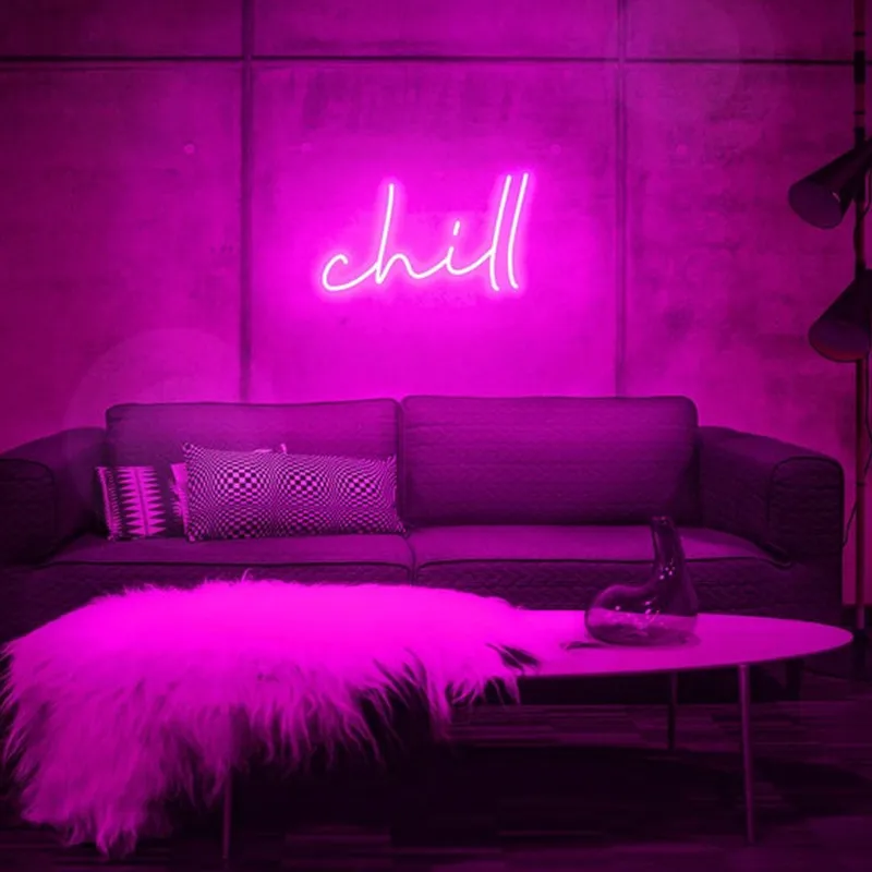 gøre det muligt for Brød Calamity Chill Neon Sign Personalize Flex Led Neon Signs Light For Party Home Decor  Customize Neon Sign Bar Store Logo Neon Sign - Neon Bulbs & Tubes -  AliExpress