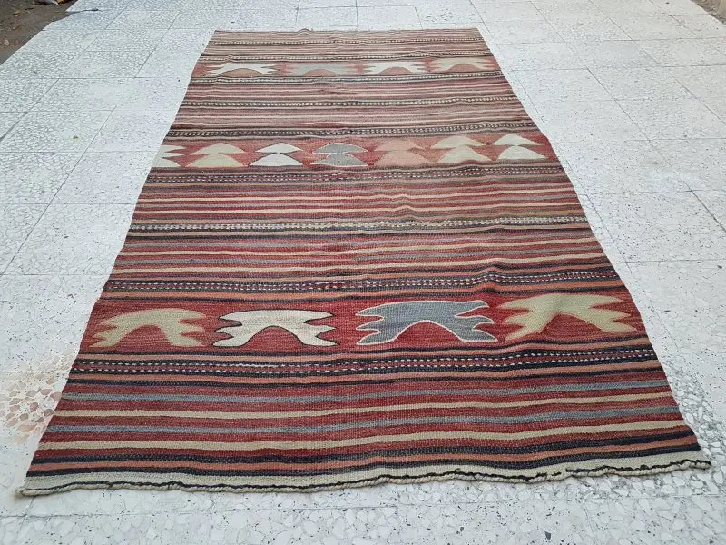 Уникальный узор среднего размера приглушенный ковер 3'11'' X 7'6''