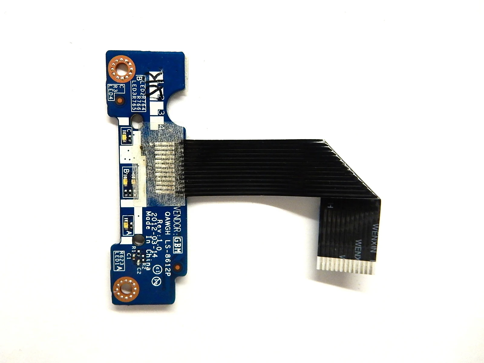 Плата LED индикации QAWGH LS-8612P Rev: 1.0 с шлейфом NBX00015400 WINXIN REV: Lenovo P585 (б/у) | Компьютеры и