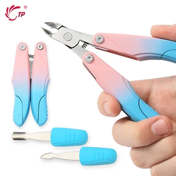 

TP Foldable Nail Clippers Nipper Multi Use Stainless Steel Toenails Cutter Cuticle Dead Skin Removal Sanding Filing Shaping Tool